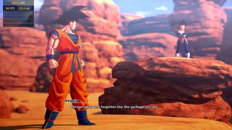 Dragon Ball Z Kakarot - Goku kontra Vegeta