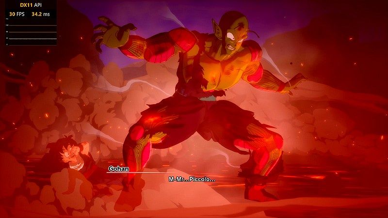 Dragon Ball Z Kakarot - pamiętna scena podczas walki z Nappą