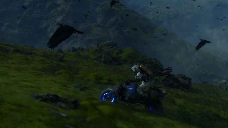 Death Stranding - Sam Poter pędzi na motorze