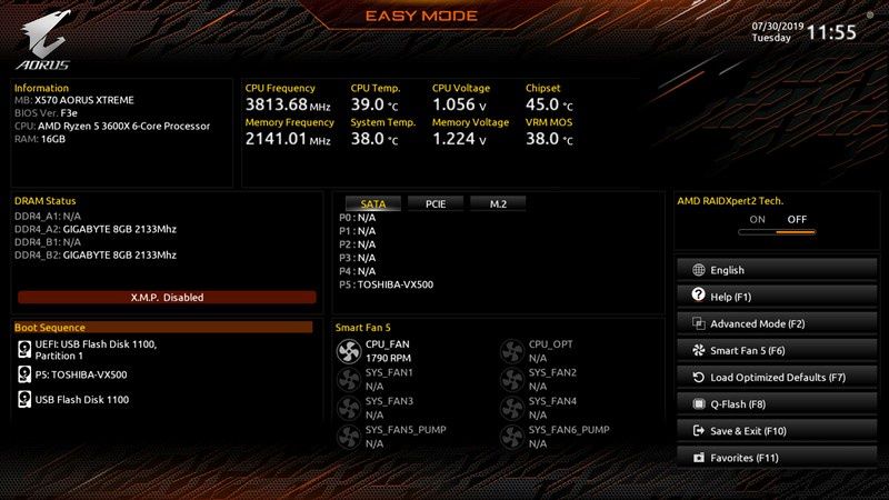 Gigabyte AORUS X570 Xtreme - UEFI BIOS