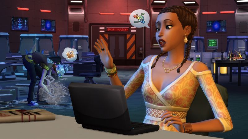 The Sims 5 - praca przy komputerze w The Sims 4