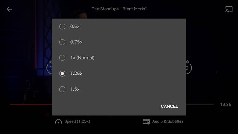 Netflix speed
