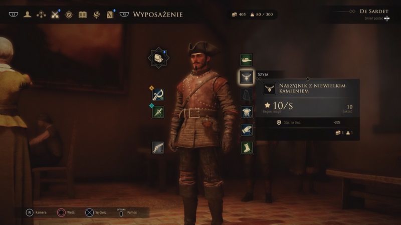 GreedFall - wyposażenie postaci