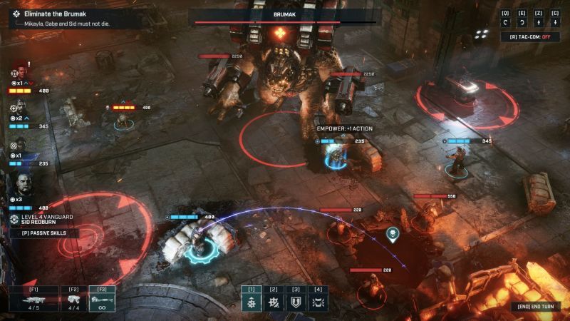 Gears Tactics - walka z Brumakiem