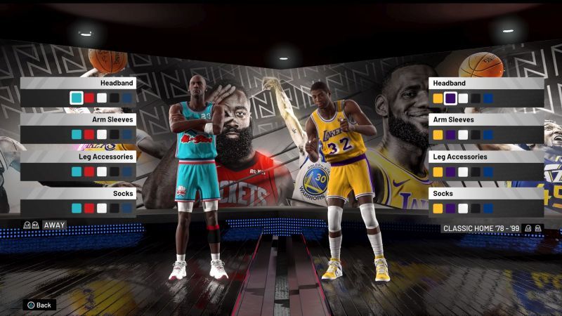 NBA 2K20 - ustawianie barw