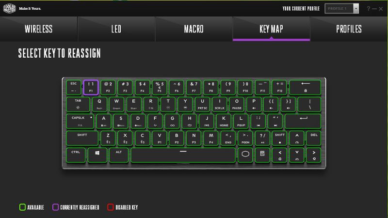 Key Map w Cooler Master Portal