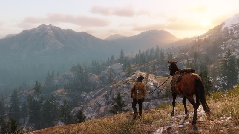 Wiedźmin powinien mieć tak niespieszne tempo gry jak RDR2