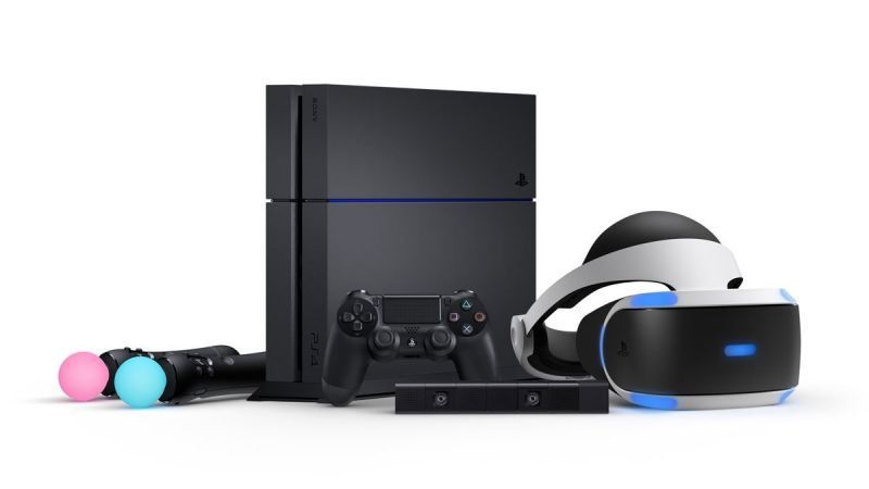 Najlepsze gry na PS VR - konsola PS4 z zestawem PS VR