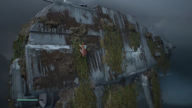 Star Wars Jedi: Fallen Order - wspinanie się po AT-AT