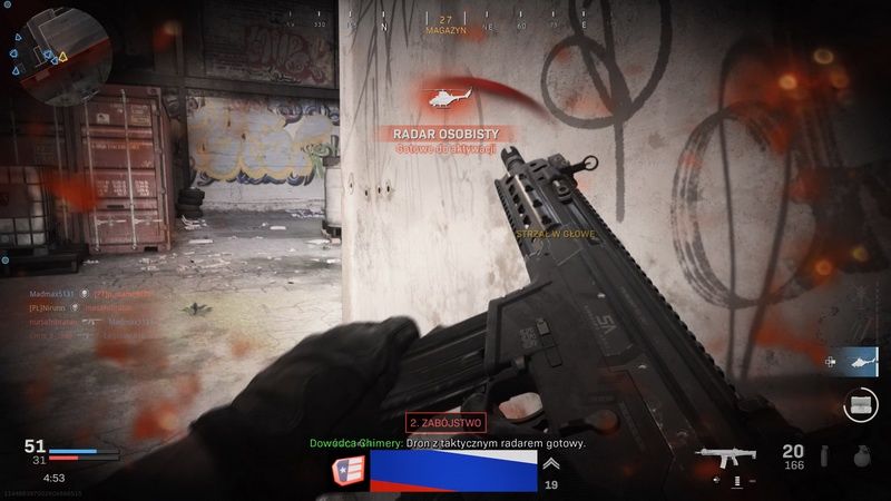 Call of Duty: Modern Warfare - radar osobisty