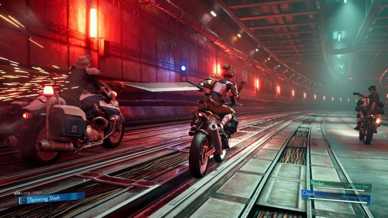 Final Fantasy VII Remake - pościg
