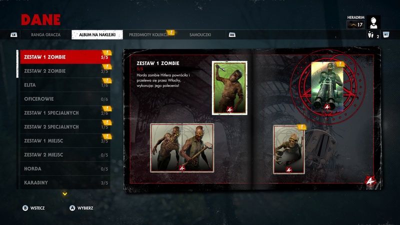 Zombie Army 4: Dead War - oblokowywane bonusy
