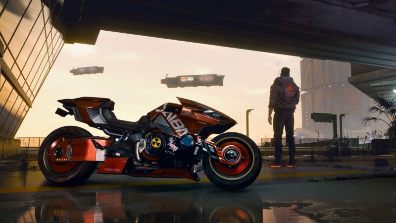 Cyberpunk 2077 - motocykl