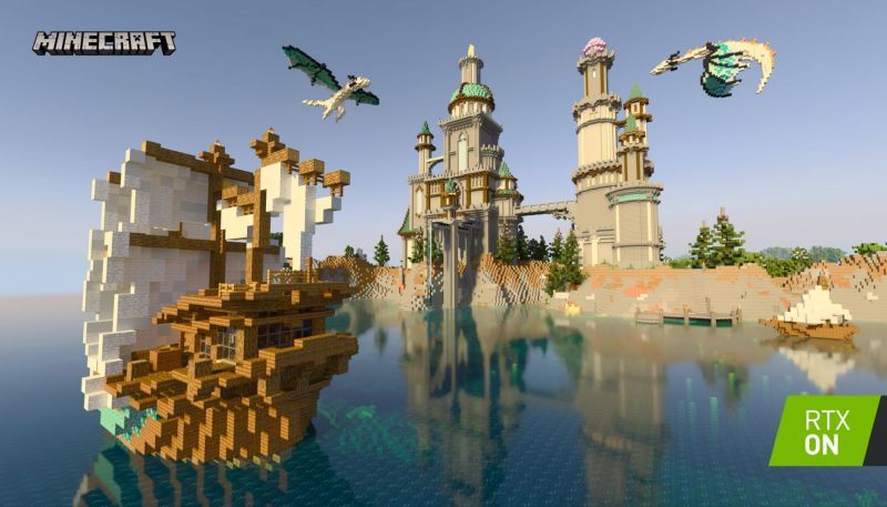 Minecraft - zamek i technologia RTX