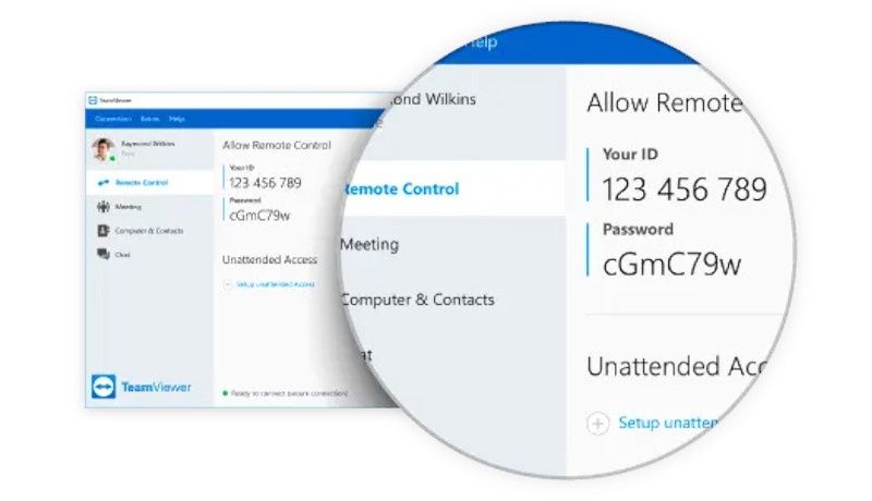 TeamViewer screen