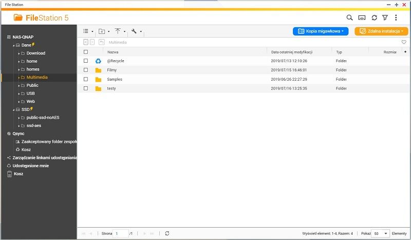 QNAP TS-351 Konfiguracja