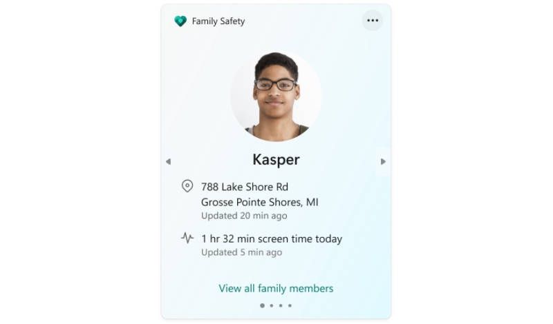 Windows 11 Family Widget