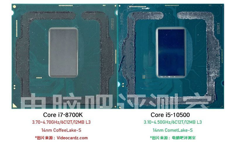 Intel Core i7-8700K vs Intel Core i5-10500