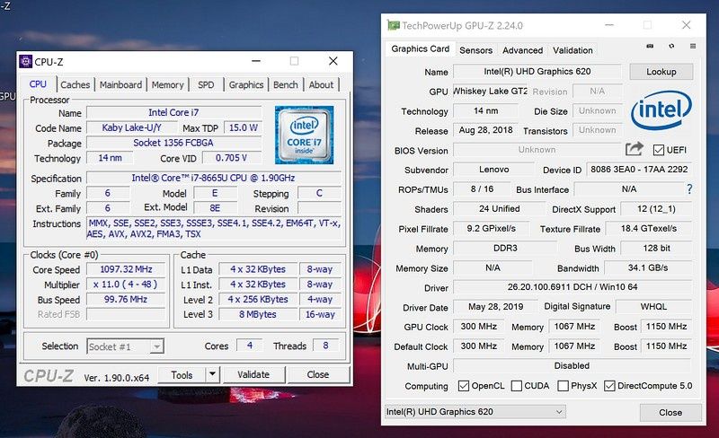 Lenovo ThinkPad X1 Carbon - CPU-Z