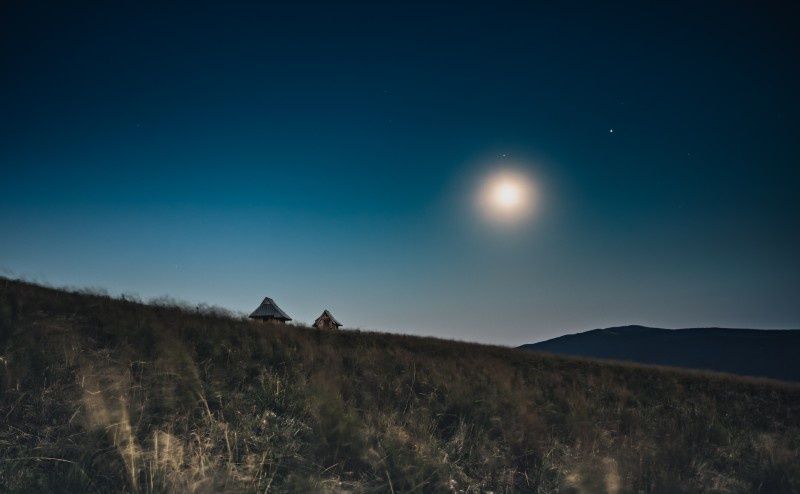 Bieszczady po zmroku