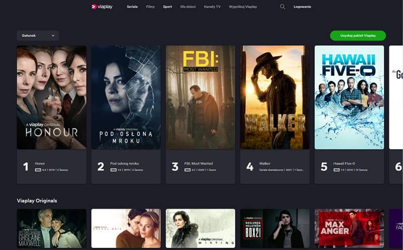 Viaplay screen seriale