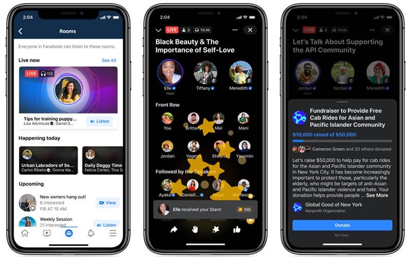 Facebook Live Audio Rooms