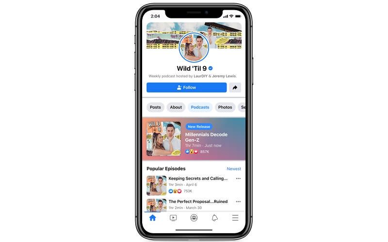 Facebook podcasty