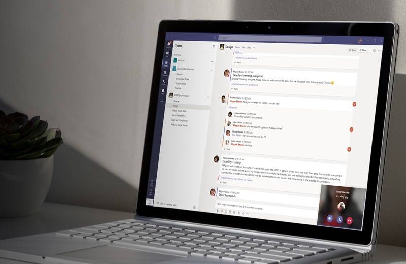Microsoft Teams rozmowa