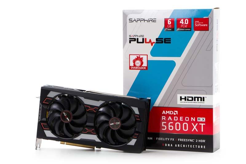 Sapphire Radeon RX 5600 XT Pulse obok pudełka