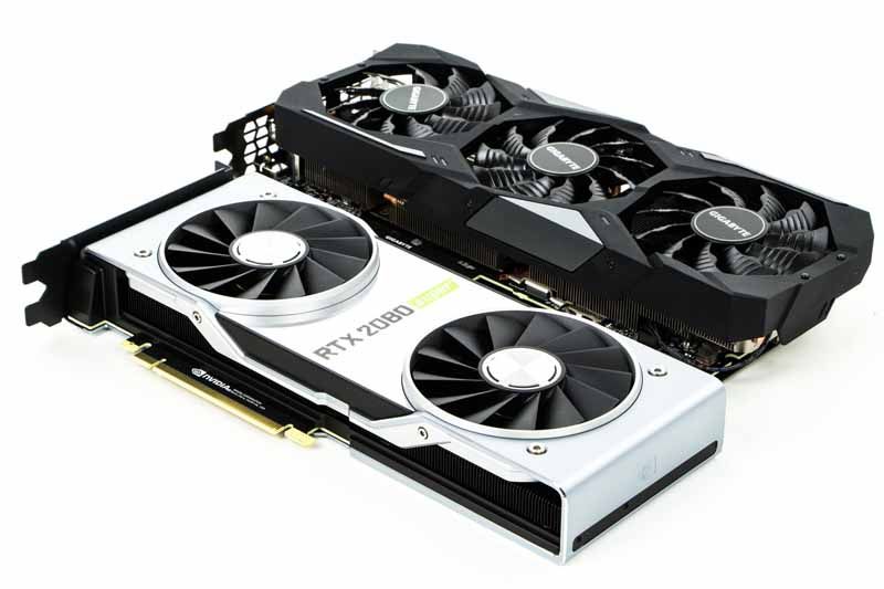 Dwie karty GeForce RTX 2080 Super