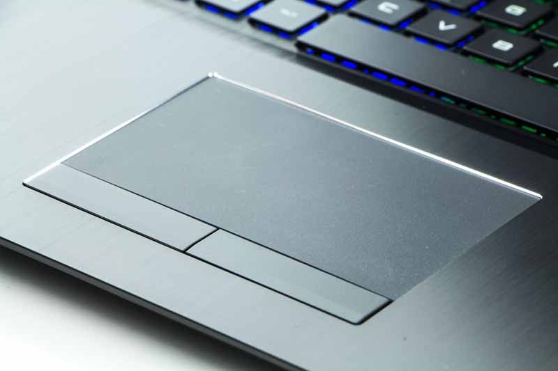 HP Omen 17 touchpad