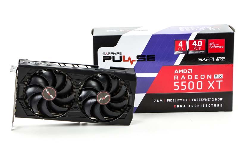 Sapphire Pulse Radeon RX 5500 XT - obok pudełka