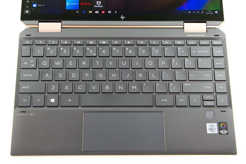 HP Spectre x360 13  klawiatura