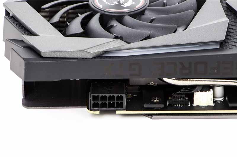 MSI GeForce GTX 1660 Super Gaming - gniazdko zasilania