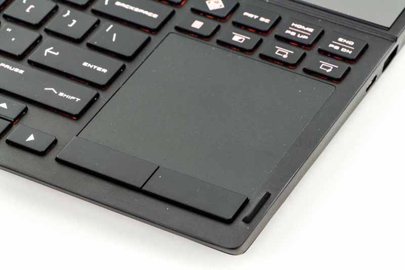 HP Omen X 2s touchpad