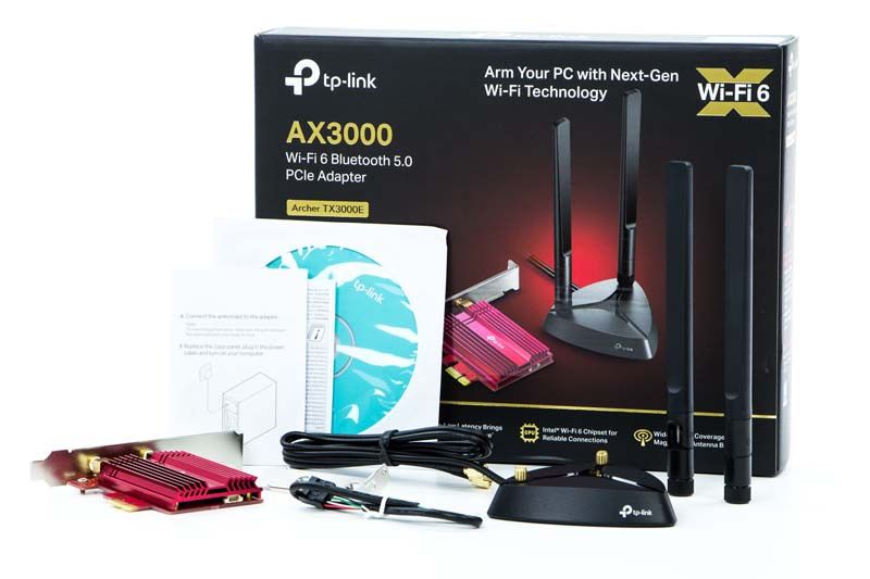TP-Link Archer TX3000E - Zawartość opakowania