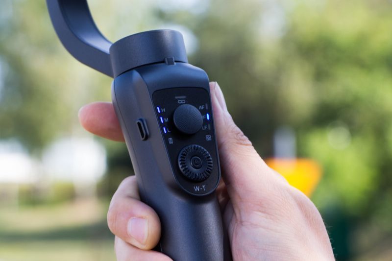 PNY MOBEE 3-Axis Gimbal Stabilizer - panel sterowania