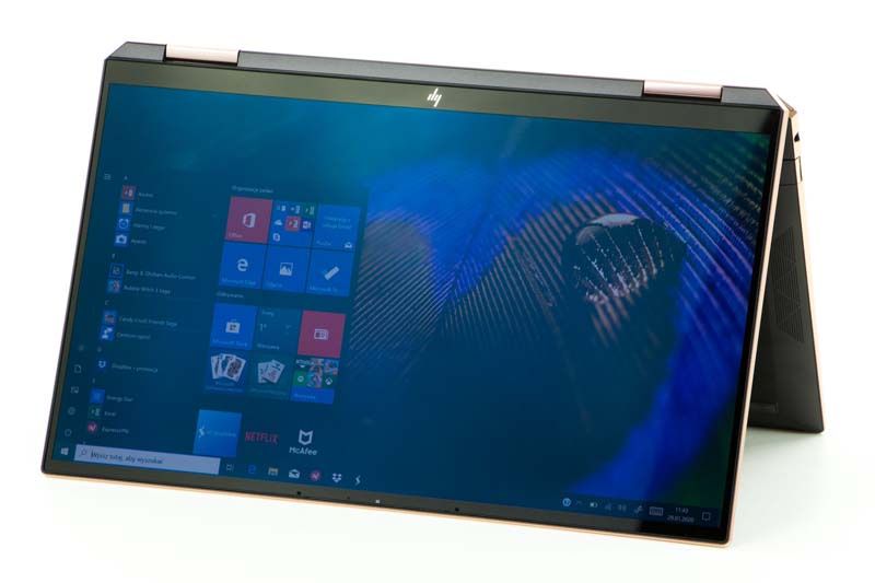 HP Spectre x360 13 obrócony ekran