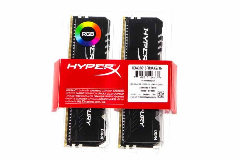 Kingston HyperX Fury RGB 2x 8 GB 3200 MHz CL16 w pudełku