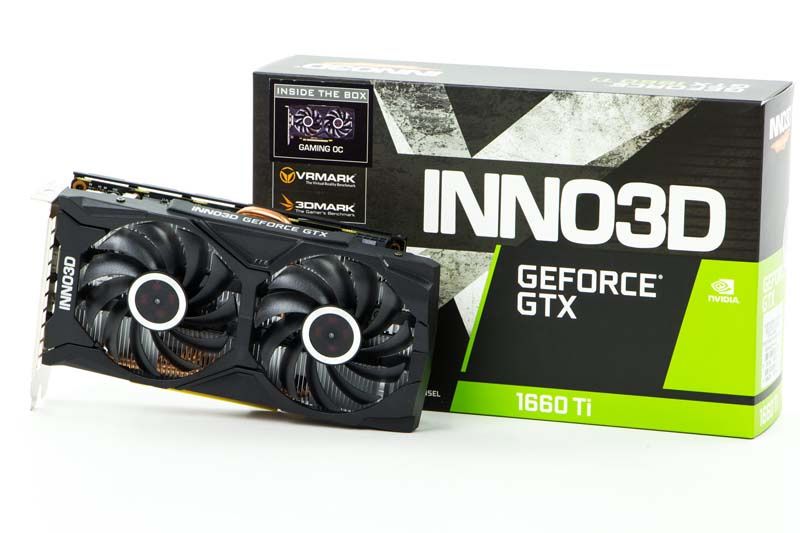 Inno3D GeForce GTX 1660 Ti Gaming OC - obok pudełka