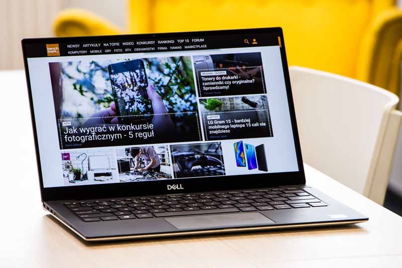 Dell XPS 13 9380 profil przód