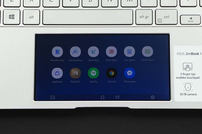 Asus ZenBook UX434 ScreenPad ekran główny