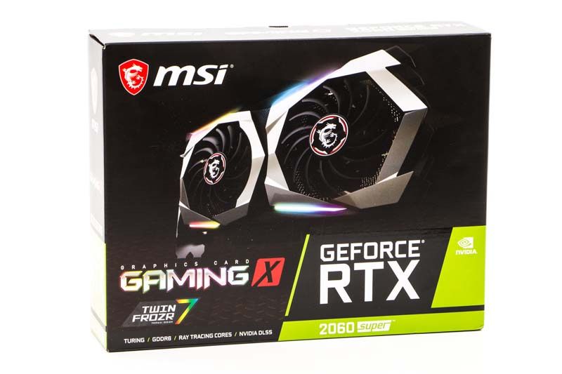 MSI RTX 2060 SUPER Gaming X 8GB - Opakowanie