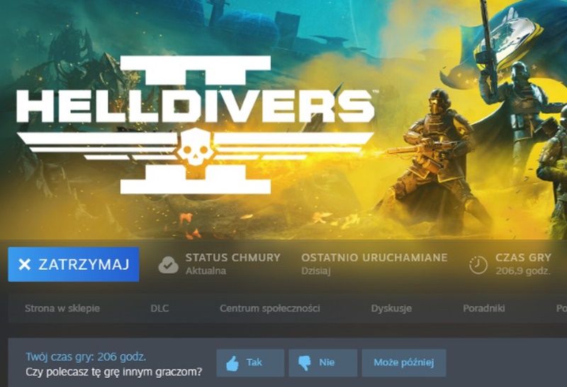 Helldivers 2 czas gry