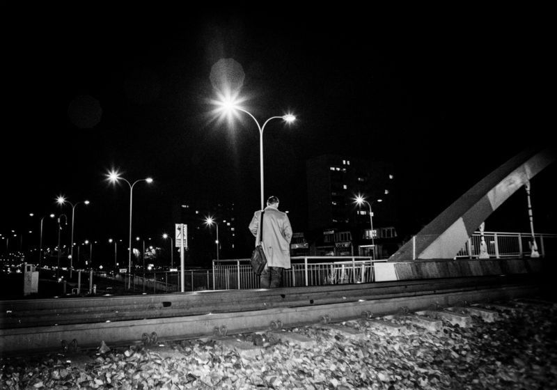 Nocny pociąg w Mediatece