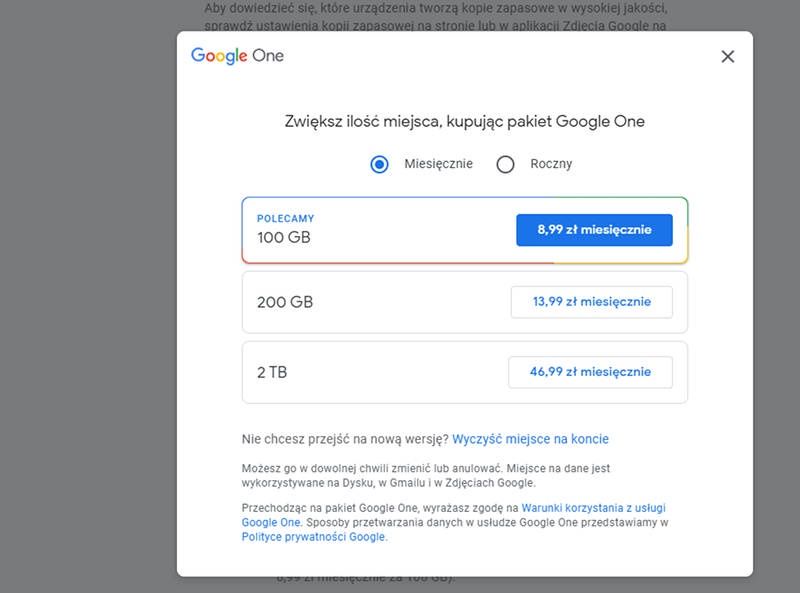 Zdjęcia Google One