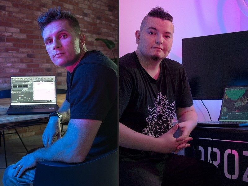 wojciech magierski i lukasz baginski pozure ambasadorzy #ROG4Creators