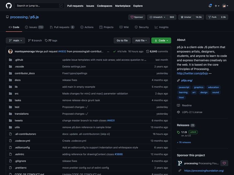 GitHub tryb ciemny