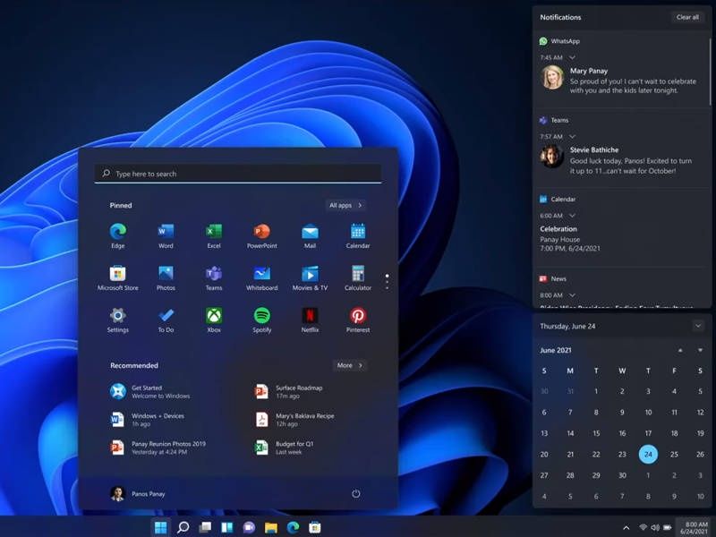 Windows 11 centrum powiadomień