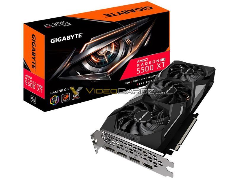 Gigabyte Radeon RX 5500 XT Gaming OC 8G